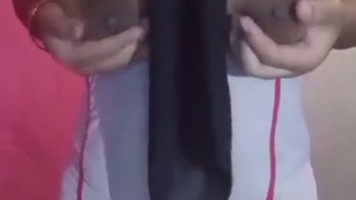 Tante Lala Hijab Tobrut VCS Pamer Lobang Memek